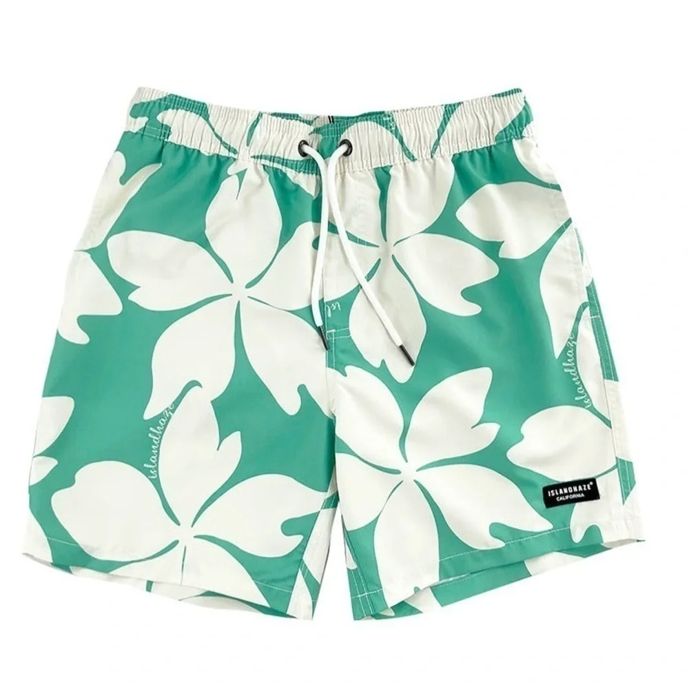 Islandhaze California Men's 6'' Volley Swim Shorts Clover Size Small